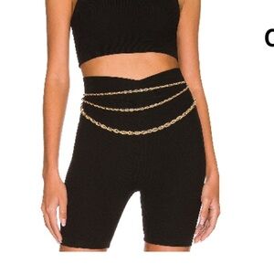 shashi tres belt in gold